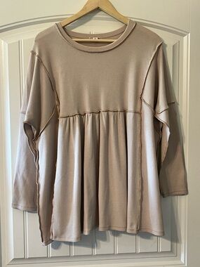 Chic Soul babydoll top 2X